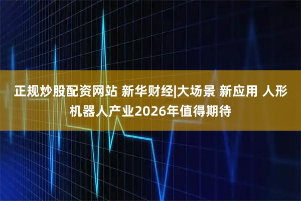 正规炒股配资网站 新华财经|大场景 新应用 人形机器人产业2026年值得期待