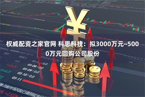 权威配资之家官网 科思科技：拟3000万元~5000万元回购公司股份