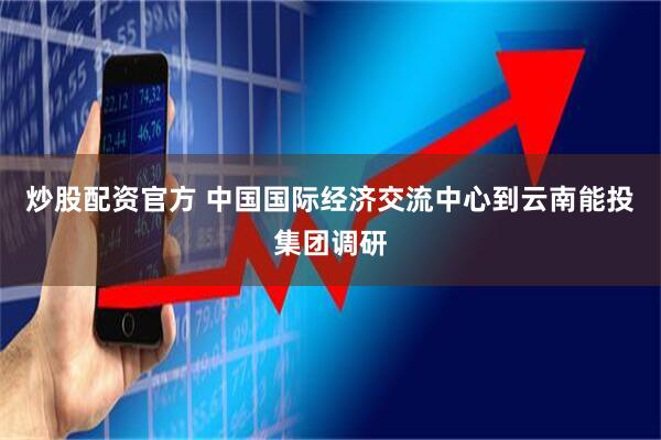 炒股配资官方 中国国际经济交流中心到云南能投集团调研
